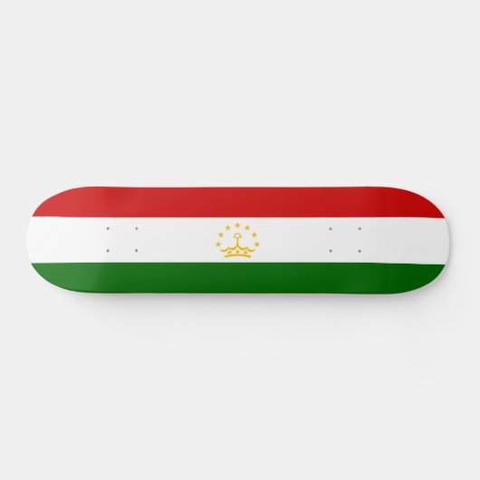 タジキスタンの国旗 スケートボード (横)