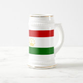 タジキスタンの国旗 ビールジョッキ (正面右)