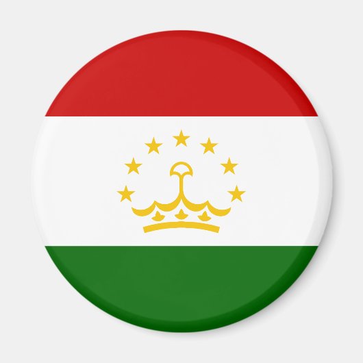 タジキスタンの国旗 マグネット (正面)