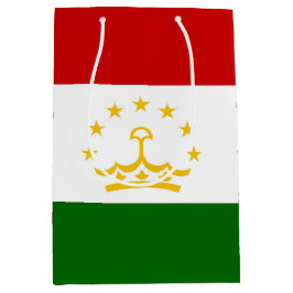 タジキスタンの国旗 ミディアムペーパーバッグ