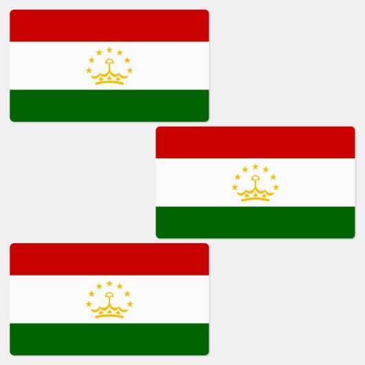 タジキスタンの国旗 ラベル (グループ)