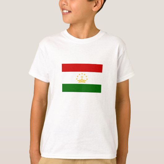 タジキスタンの国旗 Tシャツ (正面)