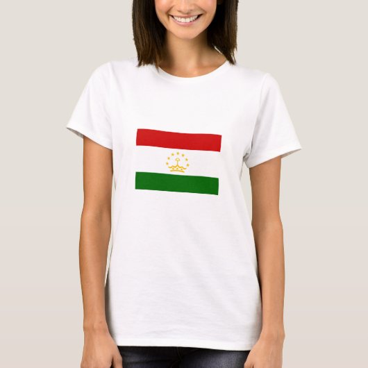 タジキスタンの国旗 Tシャツ (正面)
