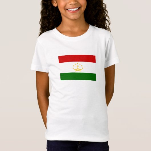 タジキスタンの国旗 Tシャツ (正面)