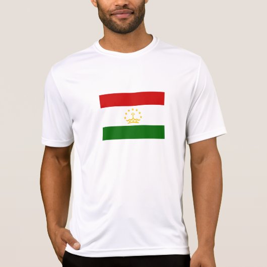 タジキスタンの国旗 Tシャツ (正面)