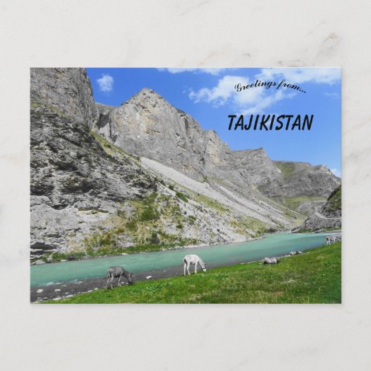 タジキスタンの山々 ポストカード (正面)