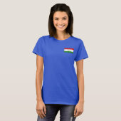 タジキスタンの旗と地図のTシャツ Tシャツ (正面フル)