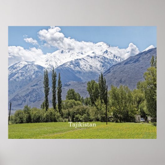 タジキスタンの風景写真 ポスター (正面)
