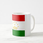 タジキスタンカッコいい国旗 コーヒーマグカップ (正面右)