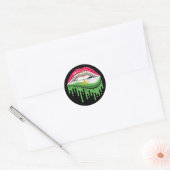タジキスタンプライド根旗 ラウンドシール (封筒)