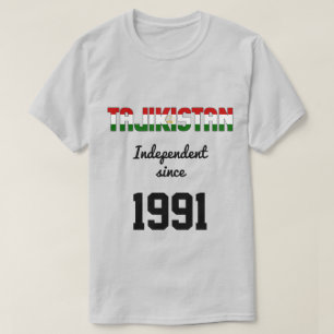 タジキスタン国旗の独立性お祝い Tシャツ