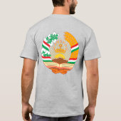 タジキスタン国旗の独立性お祝い Tシャツ (裏面)