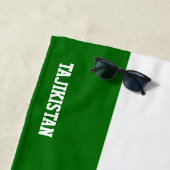 タジキスタン国旗の輝かしい愛国心 ビーチタオル (インサイチュ)