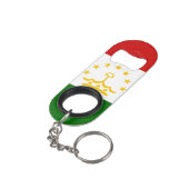 タジキスタン国旗 キーホルダー栓抜き (裏面アングル)