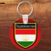タジキスタン国旗 キーホルダー (正面)