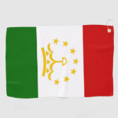 タジキスタン国旗 ゴルフタオル (横)