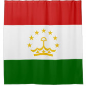 タジキスタン国旗 シャワーカーテン (正面)
