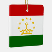 タジキスタン国旗 セラミックオーナメント (右)