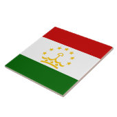 タジキスタン国旗(タジキスタン)(タジキスタン共和国) タイル (側面)