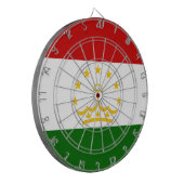 タジキスタン国旗（タジキスタン）（タジキスタン共和国） ダーツボード (正面左)