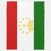 タジキスタン国旗（タジキスタン）（タジキスタン共和国） フリースブランケット (正面)