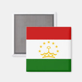 タジキスタン国旗（タジキスタン）（タジキスタン共和国） マグネット (正面/裏面)