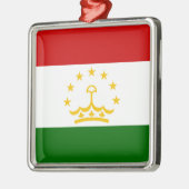 タジキスタン国旗(タジキスタン) (タジキスタン共和国) C メタルオーナメント (左)