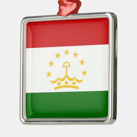 タジキスタン国旗（タジキスタン） （タジキスタン共和国） C メタルオーナメント (左)