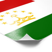 タジキスタン国旗 フォトプリント            (角)