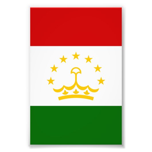 タジキスタン国旗 フォトプリント            (正面)