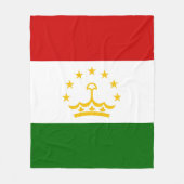 タジキスタン国旗 フリースブランケット (正面)