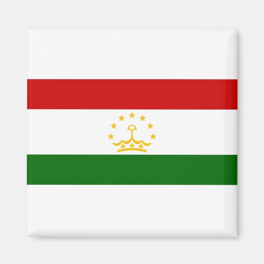 タジキスタン国旗 マグネット (正面)