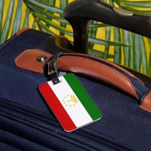 タジキスタン国旗 ラゲッジタグ (正面インサイチュ1)