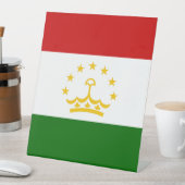 タジキスタン国旗 台座サイン (インサイチュ)