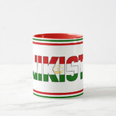 タジキスタン国旗・愛国的コーヒー マグカップ (中央)
