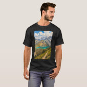 タジキスタン イラスト 旅行 アート ヴィンテージ Tシャツ (正面フル)