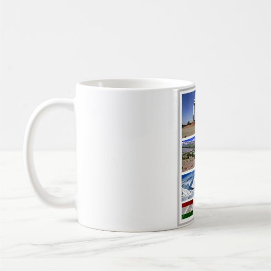 タジキスタン – モザイク – コーヒーマグカップ (左)