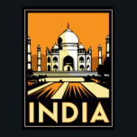 タジュマハル・インド・アート・デコ・レトロポスター ポスター<br><div class="desc"></div>