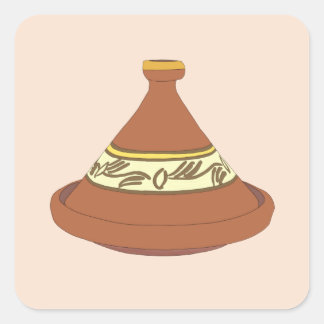 タジン手描き – طاجين – タジン スクエアシール