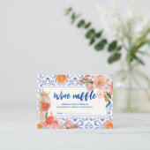 タスアモアフローラブライダルシャワーワインラッフル エンクロージャーカード (スタンド正面)