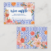 タスアモアフローラブライダルシャワーワインラッフル エンクロージャーカード (正面/裏面)