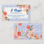 タスアモアフローラブライダルシャワー共有Aレシピ エンクロージャーカード (正面/裏面)