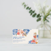 タスアモアフローラブライダルシャワー共有Aレシピ エンクロージャーカード (スタンド正面)