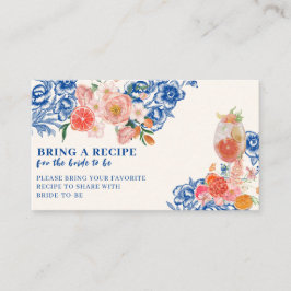 タスアモアフローラブライダルシャワー共有Aレシピ エンクロージャーカード