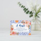 タスアモアフローラブライダルシャワー共有Aレシピ エンクロージャーカード (スタンド正面)