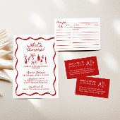 タスアモアブライダルシャワーレシピカード エンクロージャーカード