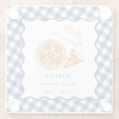 タスアモーレイタリアンピザパーティーブライダルシャワー ガラスコースター (裏面)