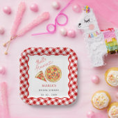 タスアモーレイタリアンピザパーティーブライダルシャワー ペーパープレート (パーティー)