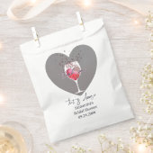 タスアモーレイタリアンヴィノウィーブーズブライダルシャワー フェイバーバッグ (クリップ留めされた状態)