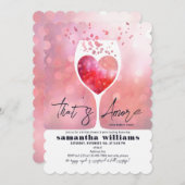 タスアモーレイタリアンヴィノウィーブーズブライダルシャワー 招待状 (正面/裏面)